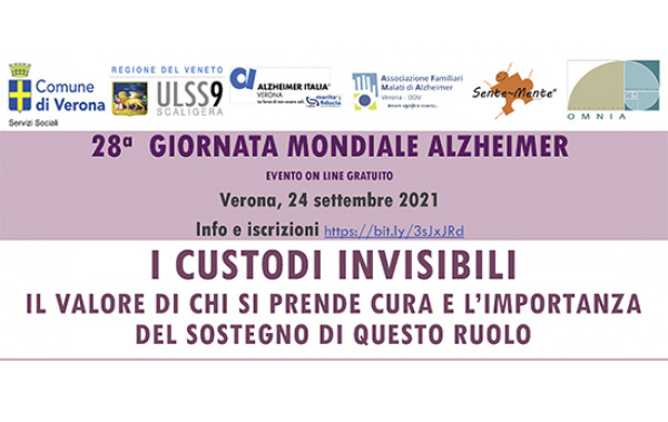 28° Giornata Mondiale dell’Alzheimer: le farmacie AGEC sostengono l’iniziativa “I custodi invisibili” in programma Verona