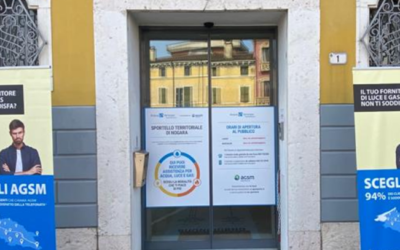Disponibile uno sportello di AGSM Energia presso gli uffici di Acque Veronesi in Piazza Umberto Primo a Nogara