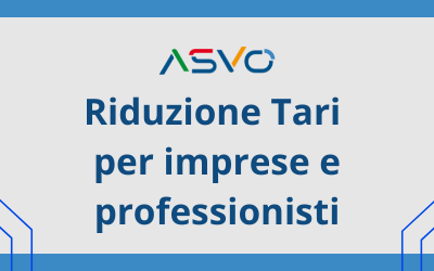 Come ricevere nel territorio servito da ASVO i contributi TARI per gli operatori economici colpiti dall’emergenza Covid