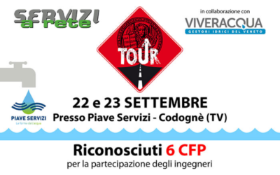 Meno di due settimane per l’appuntamento con “Servizi a Rete Tour” in programma il 22 e il 23 settembre a Codognè