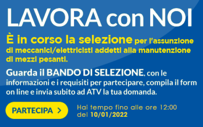 Selezione pubblica per titoli ed esami dell’Azienda Trasporti Verona per la copertura di posti di operatore di manutenzione