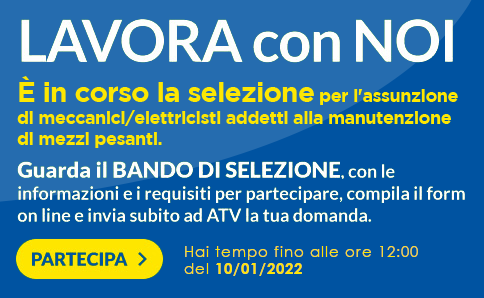 Selezione pubblica per titoli ed esami dell’Azienda Trasporti Verona per la copertura di posti di operatore di manutenzione