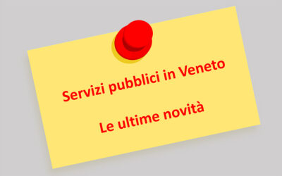 Acqua, rifiuti e trasporti: tutte le novità e le variazioni dei servizi segnalate dalle aziende pubbliche del Veneto