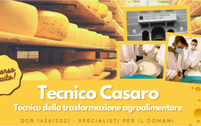 Da marzo a dicembre corso gratuito “Tecnico Casaro – Tecnico della trasformazione agroalimentare”