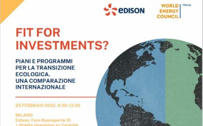 Utilitalia ha segnalato l’evento “Fit for investments” sui piani e programmi per la transizione ecologica