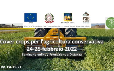 Giovedì 24 e venerdì 25 febbraio si terrà il seminario formativo “Cover crops per l’agricoltura conservativa”