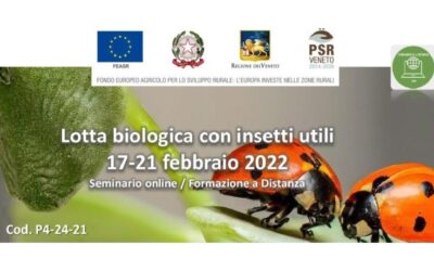 Nell’ambito del Piano di Sviluppo Rurale seminario di formazione on line sulla lotta biologica con insetti utili