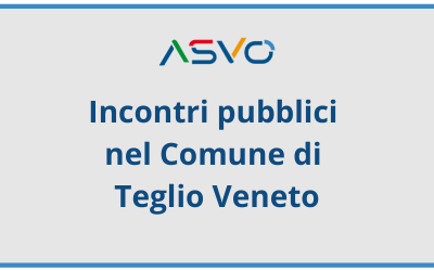 Quattro incontri pubblici in programma a Teglio Veneto  per spiegare l’introduzione dellaTariffa Rifiuti Puntuale