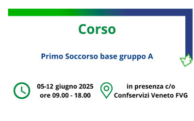 5-12 giugno 2025 | Corso Primo Soccorso base (gruppo A) a Padova