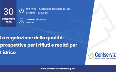 30 settembre 2025 | Assemblea e convegno | La regolazione della qualità: prospettive per i rifiuti e realtà per l’idrico