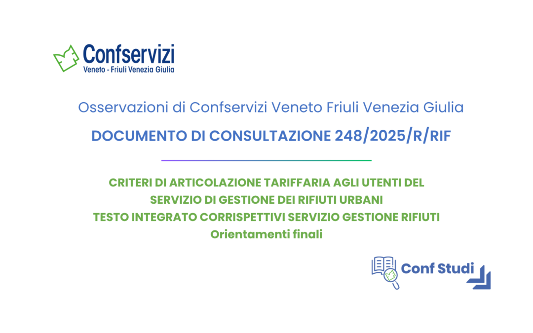 Criteri di articolazione tariffaria agli utenti del servizio di gestione dei rifiuti urbani | Testo integrato corrispettivi servizio gestione rifiuti