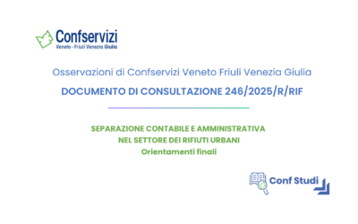 Separazione contabile e amministrativa nel settore dei rifiuti urbani