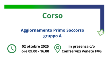02 ottobre 2025 | Corso Aggiornamento Primo Soccorso gruppo A