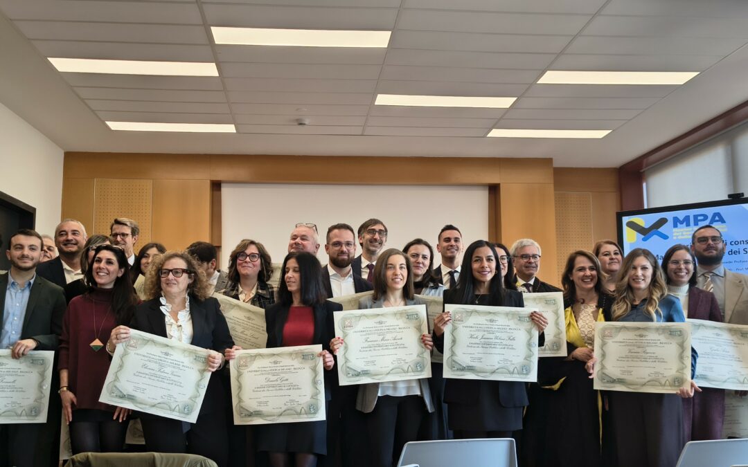 Master in Gestione dei Servizi Pubblici e delle Utilities a.a. 2024-2025 – Consegna diplomi