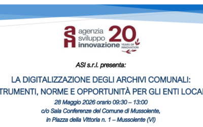 28 maggio 2026 | La digitalizzazione degli archivi comunali: strumenti, norme e opportunità per gli Enti Locali